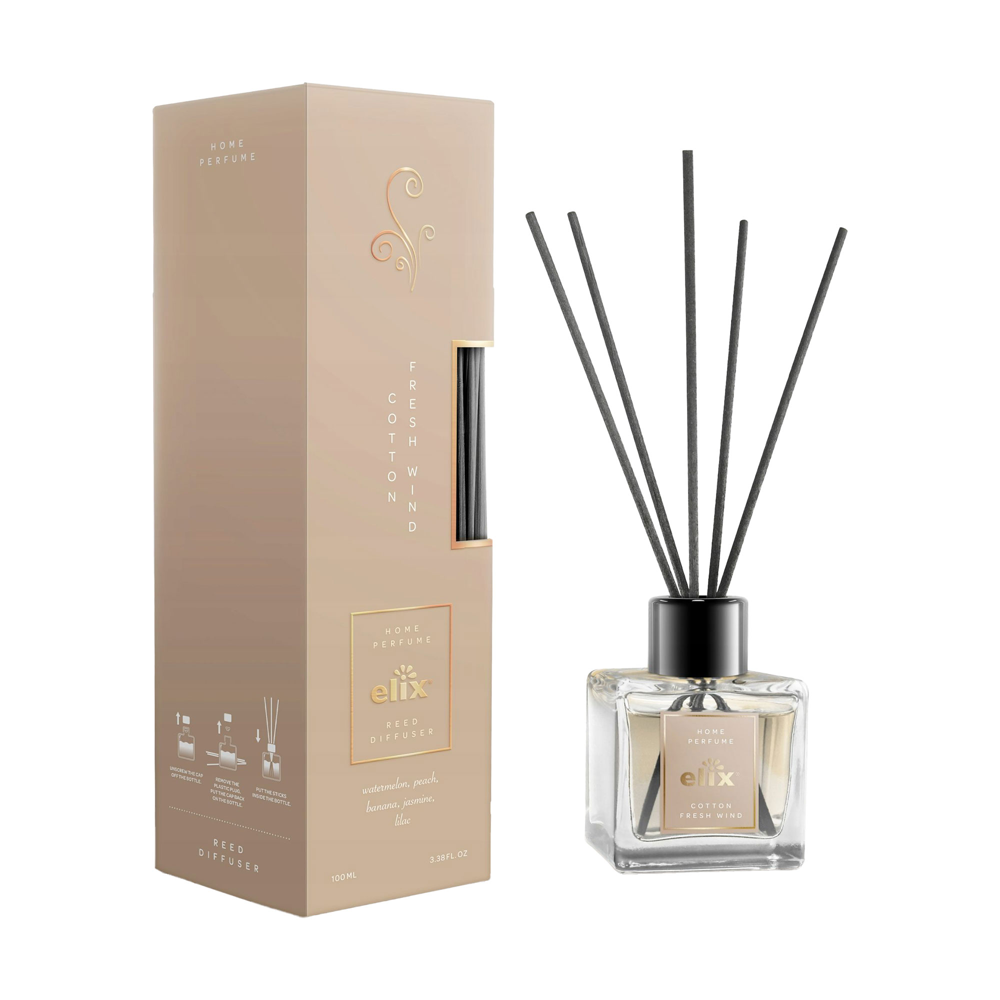 

Аромадифузор Elix Cotton & Fresh Wind, 100 мл