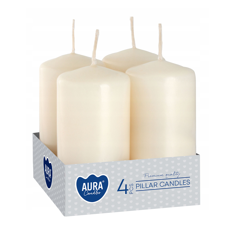 

Циліндричні свічки Bispol екрю, 8 см, 4 шт (sw40/80-011)