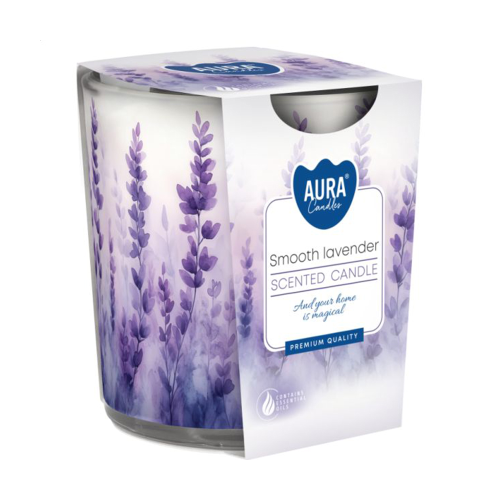 

Ароматична свічка в склянці Bispol Scented Candle Smooth Lavender, 100 г (sn72S-63)