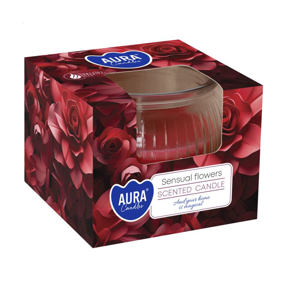 

Ароматична свічка в склянці Bispol Scented Candle Sensual Flowers, 80 г (sn69-420)
