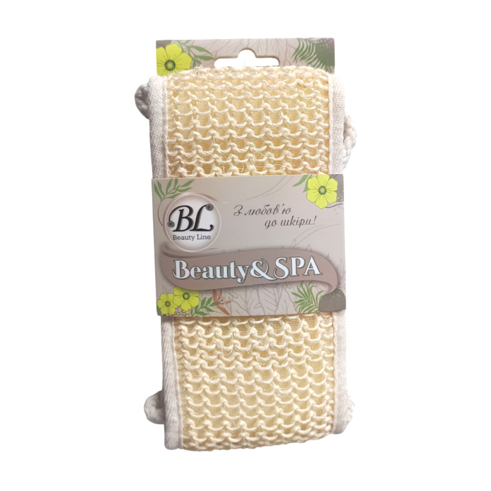 

Мочалка-стрічка Beauty Line Beauty & SPA з сизалі та бавовни (412255)