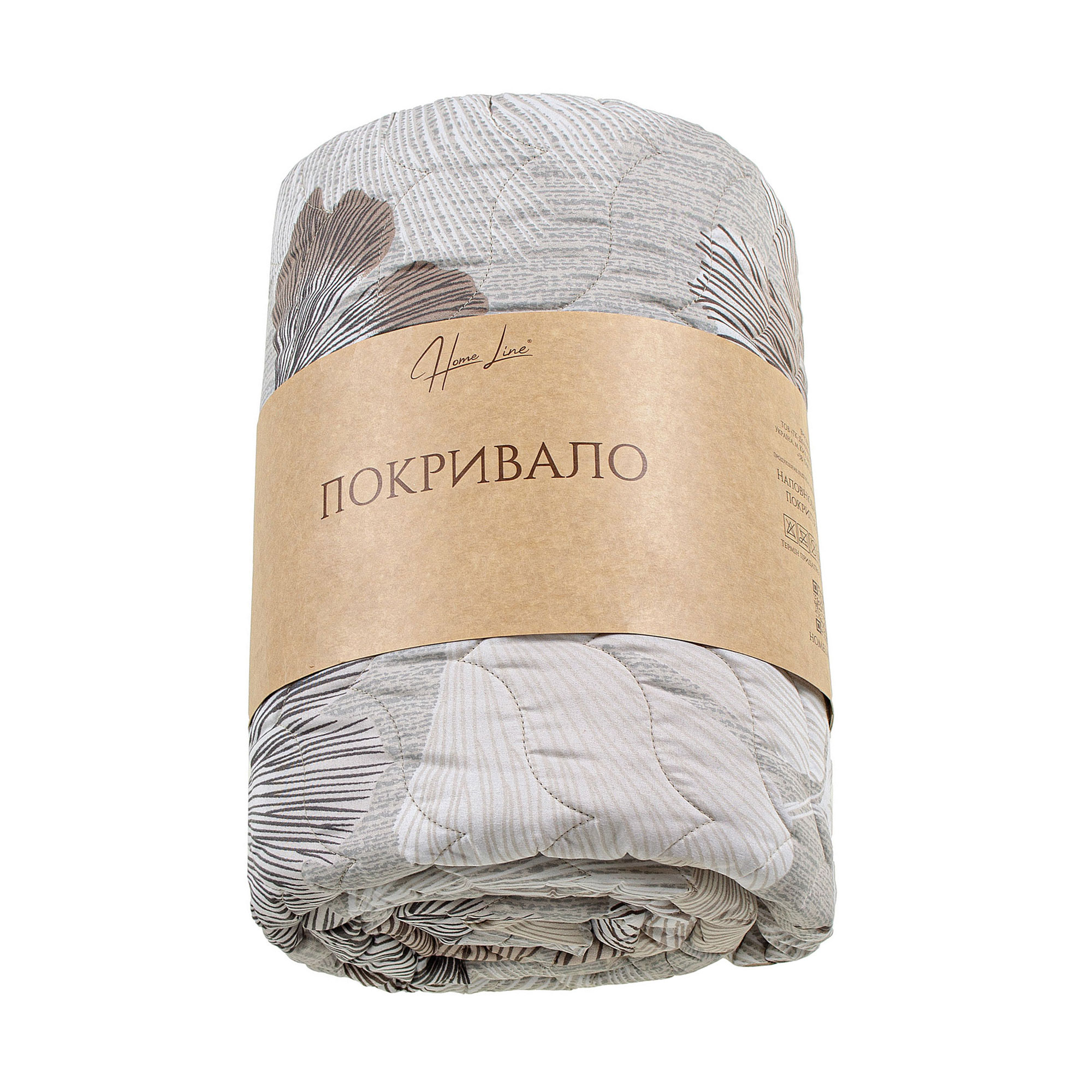 

Стьобане покривало Home Line Гінкго білоба, бежеве, 160*210 см (194735)