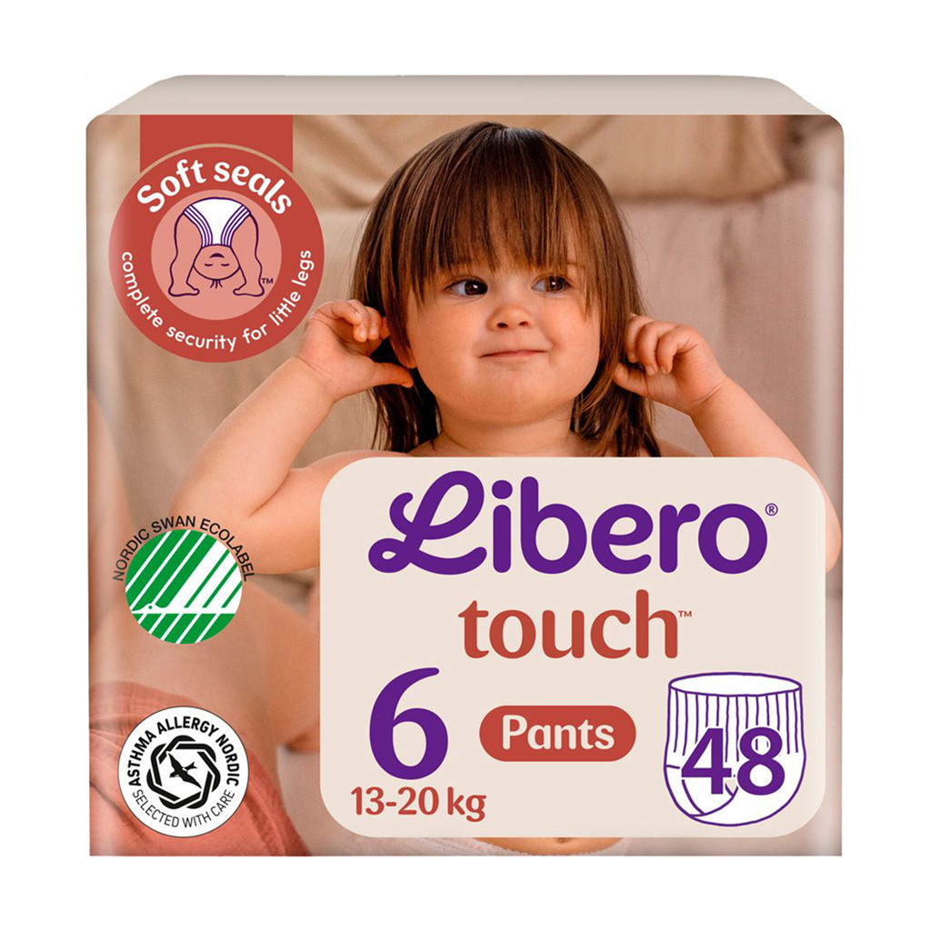 

Набір підгузків-трусиків Libero Touch Pants розмір 6 (13-20 кг), 2*24 шт