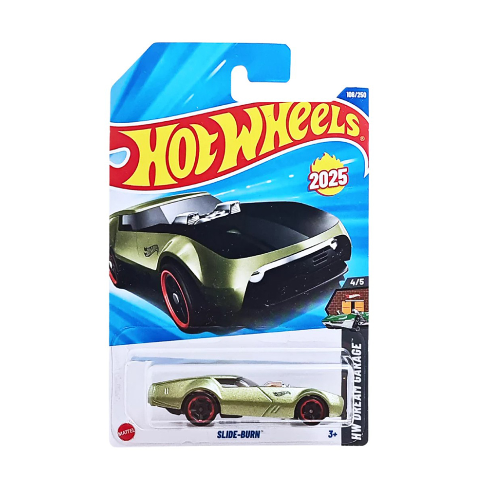 

Базовий автомобіль Hot Wheels Slide-Burn, зелений перламутр, від 3 років, 11*3.5*11 см (5785)