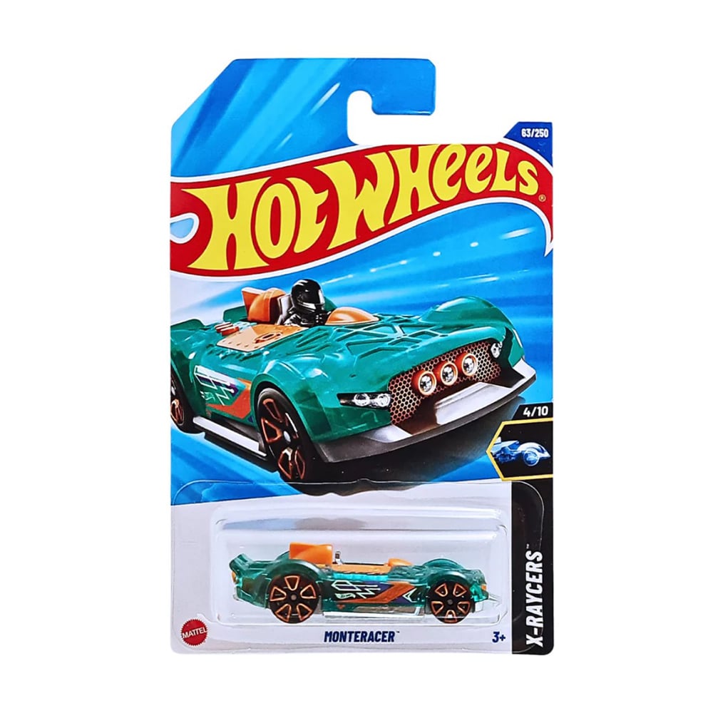 

Базовий автомобіль Hot Wheels Monteracer, зелено-помаранчевий, від 3 років, 11*3.5*11 см (5785)