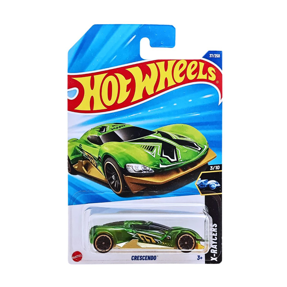 

Базовий автомобіль Hot Wheels Crescendo, зелений перламутр, від 3 років, 11*3.5*11 см (5785)