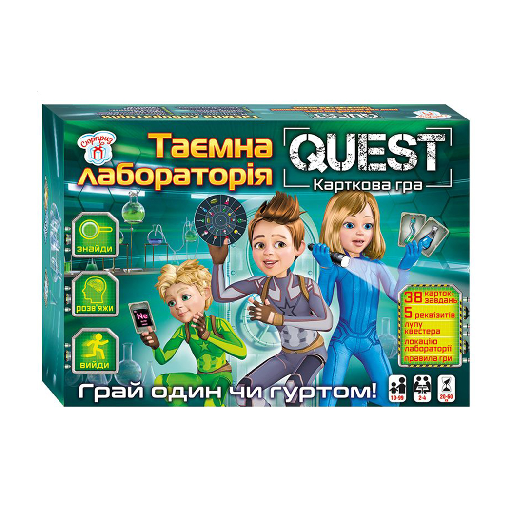 

Настільна гра Ranok-Creative Таємна лабораторія, від 10 років (481838)
