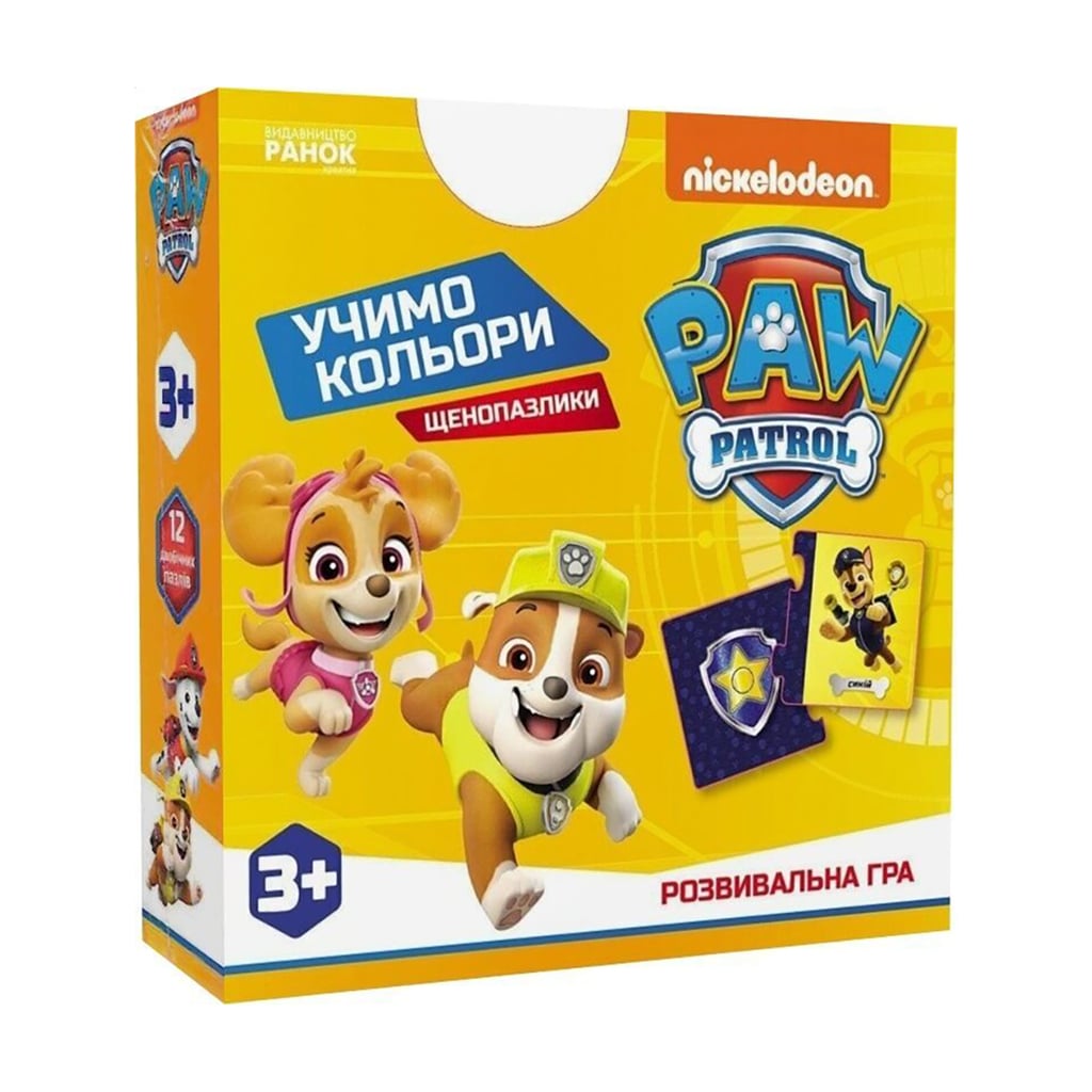 

Розвивальна гра Ранок Щенопазлики. Учимо кольори, від 3 років, 2.5*8.5*8.5 см (524472)