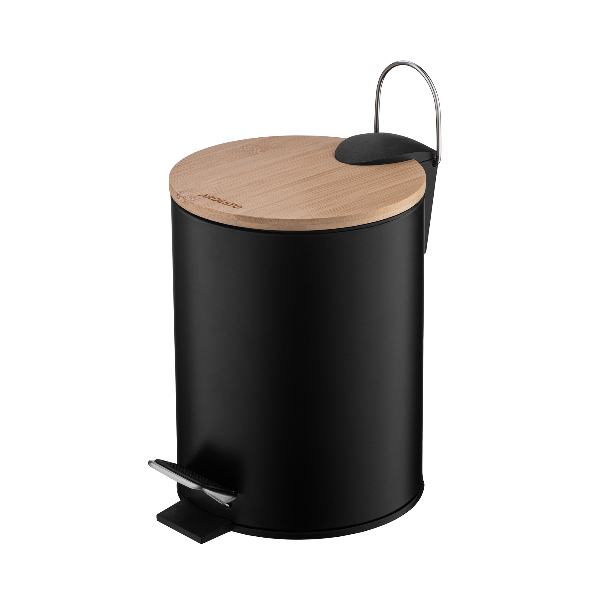 

Відро для сміття Ardesto Minimalism чорне, з педаллю, 3 л (ARHB3601BB)