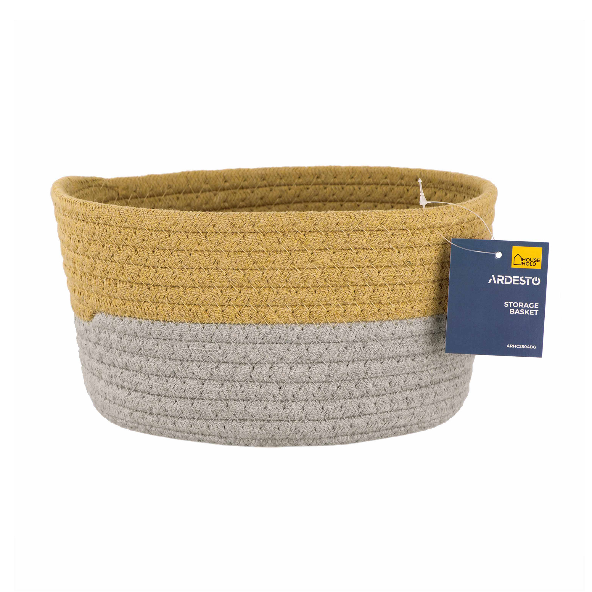 

Плетений кошик для зберігання Ardesto Vigor коричневий, сірий, 3.5 л (ARHC2504BG)