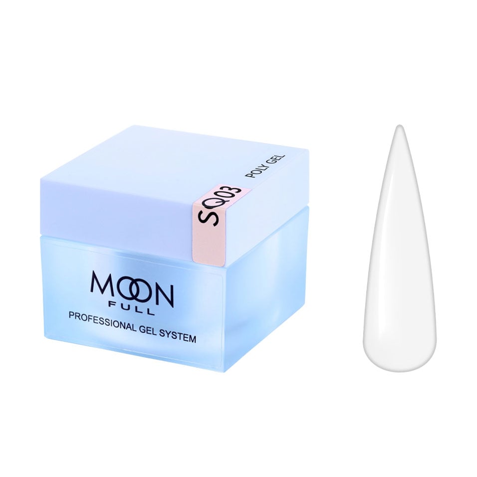 

Полігель для нарощування нігтів Moon Full Poly Gel, SQ03, 30 мл