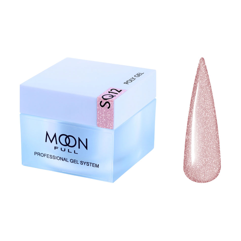 

Полігель для нарощування нігтів Moon Full Poly Gel, SQ12, 30 мл