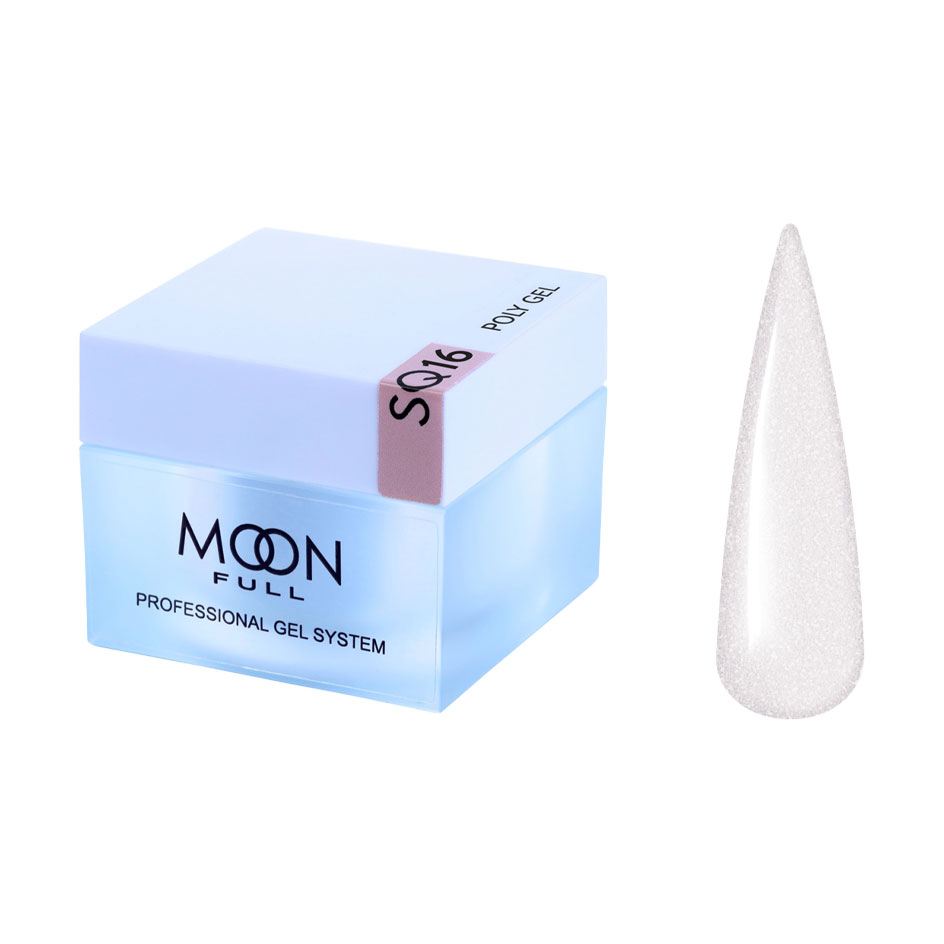 

Полігель для нарощування нігтів Moon Full Poly Gel, SQ16, 30 мл