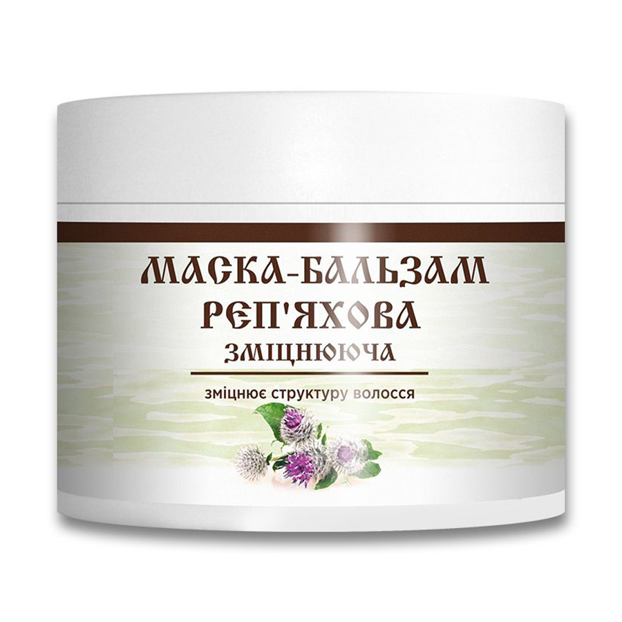 

Зміцновальна маска-бальзам для шкіри голови та волосся EnJee Реп'яхова, 300 мл