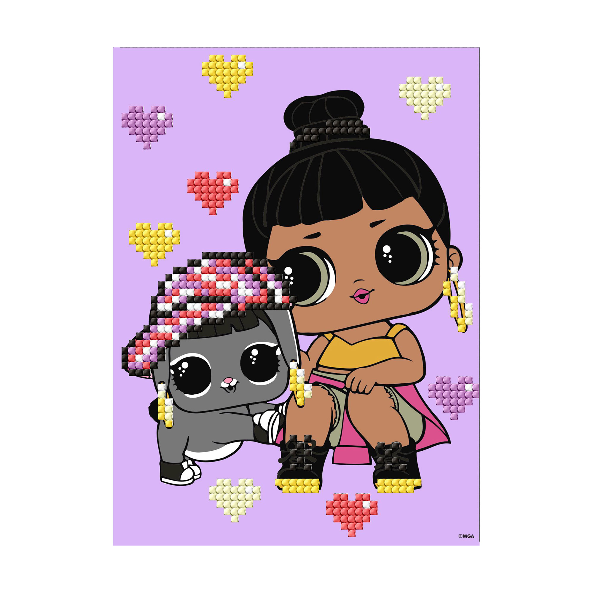 

Алмазна мозаїка Ideyka LOL Surprise! Honey Bun With Bunny Hun з частковою викладкою, 15*20 см (AML1204)