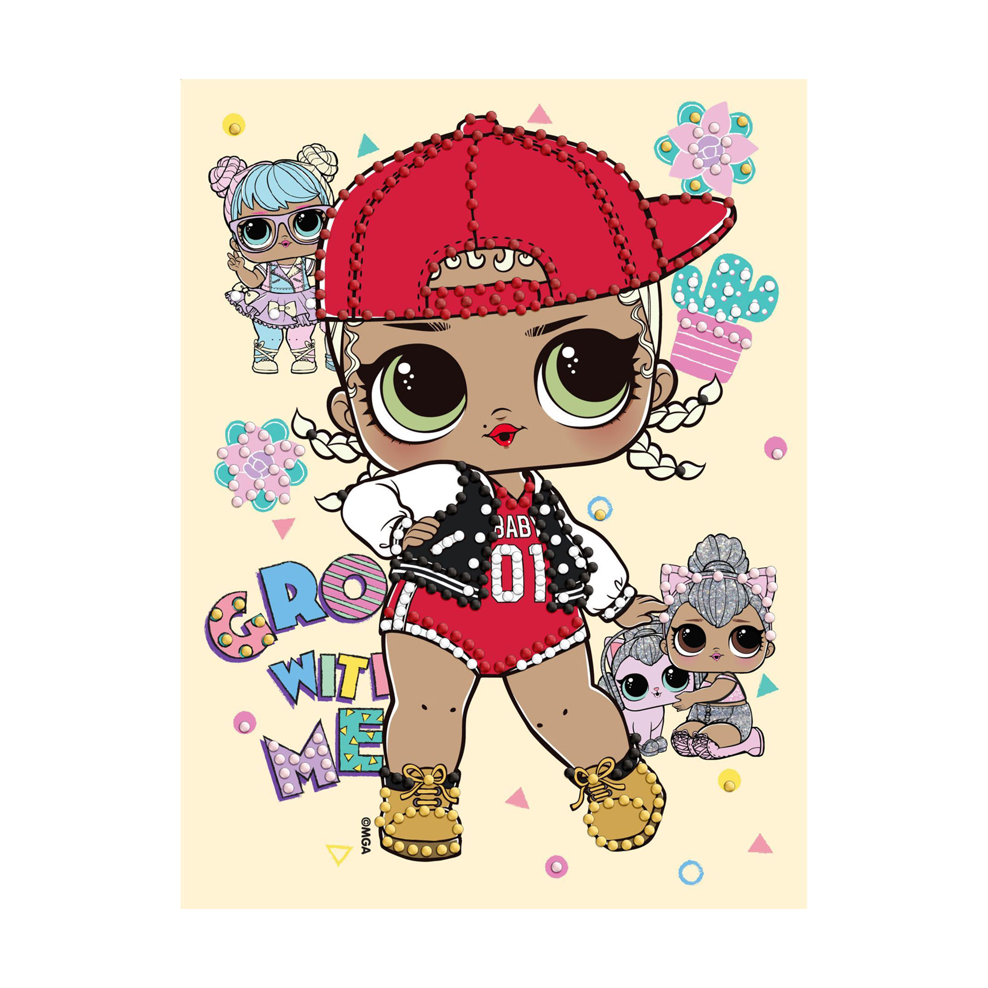 

Алмазна мозаїка Ideyka LOL Surprise! Swag з частковою викладкою, 15*20 см (AML1196)