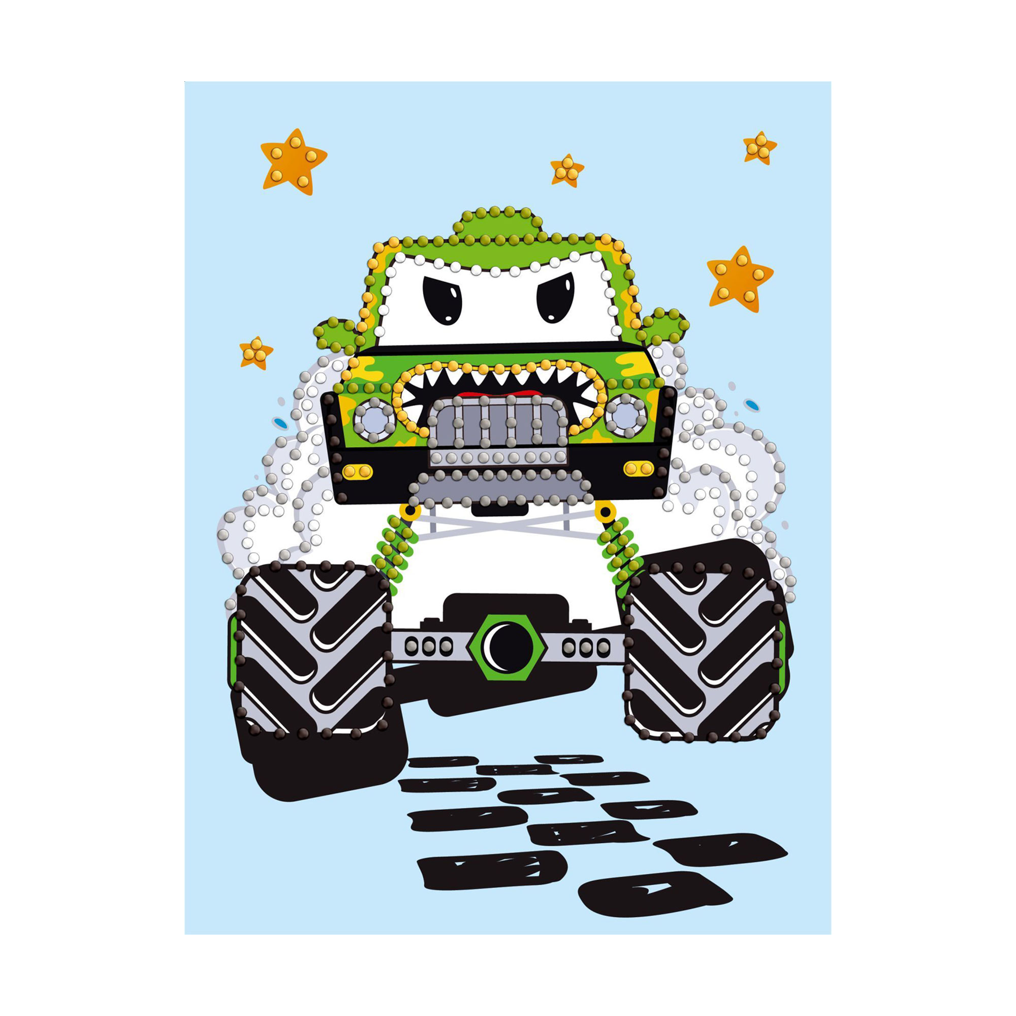 

Алмазна мозаїка Ideyka Машинка зелена, з частковою викладкою, 15*20 см (AMV1227)