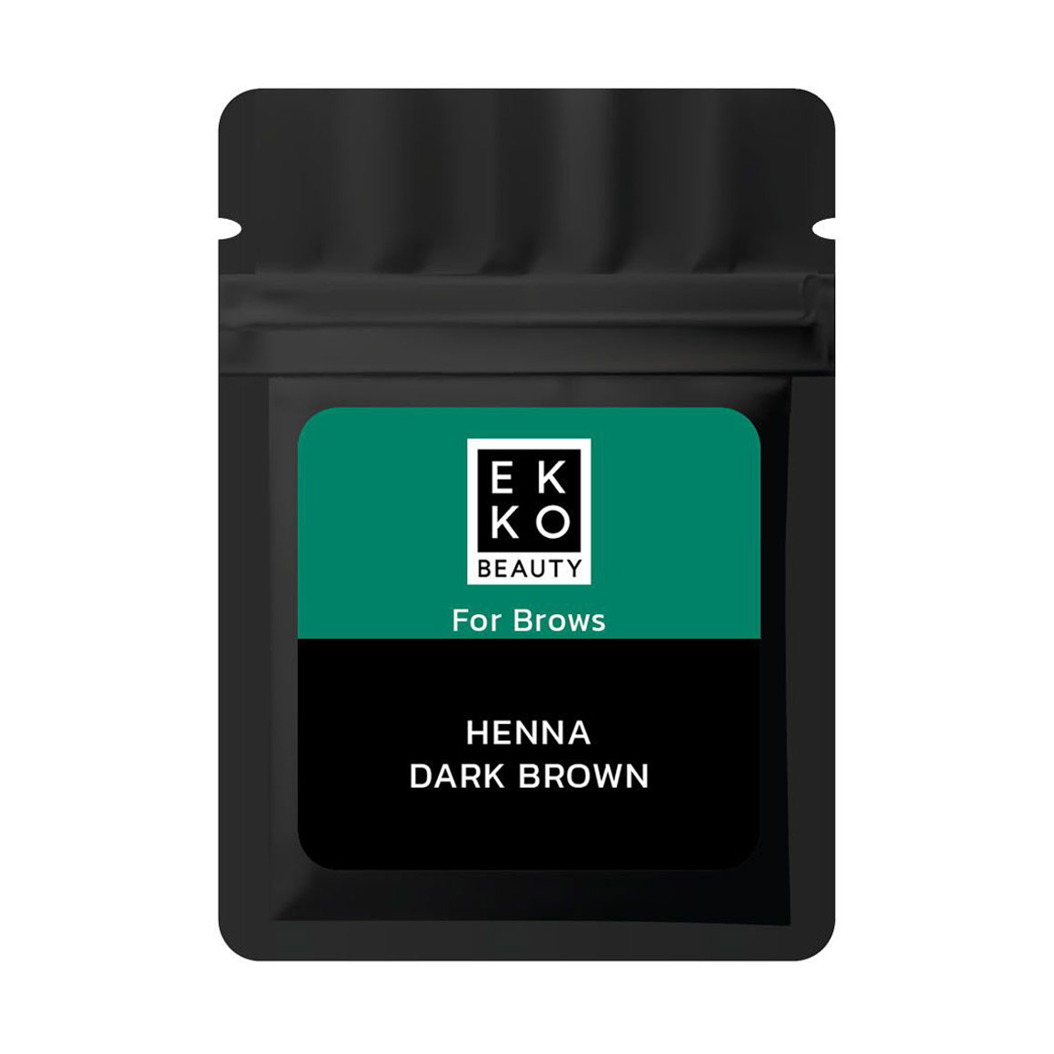 

Хна для брів Ekko Beauty For Brows Henna, Dark Brown, 7 г (зіп-саше)
