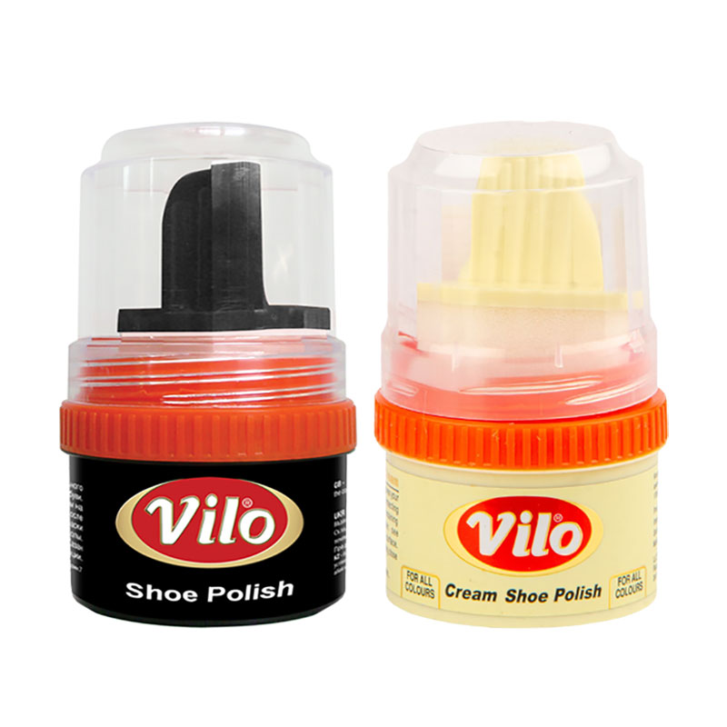 

Набір крем-блисків для взуття Vilo з аплікатором (чорний, 60 мл + безбарвний, 60 мл)