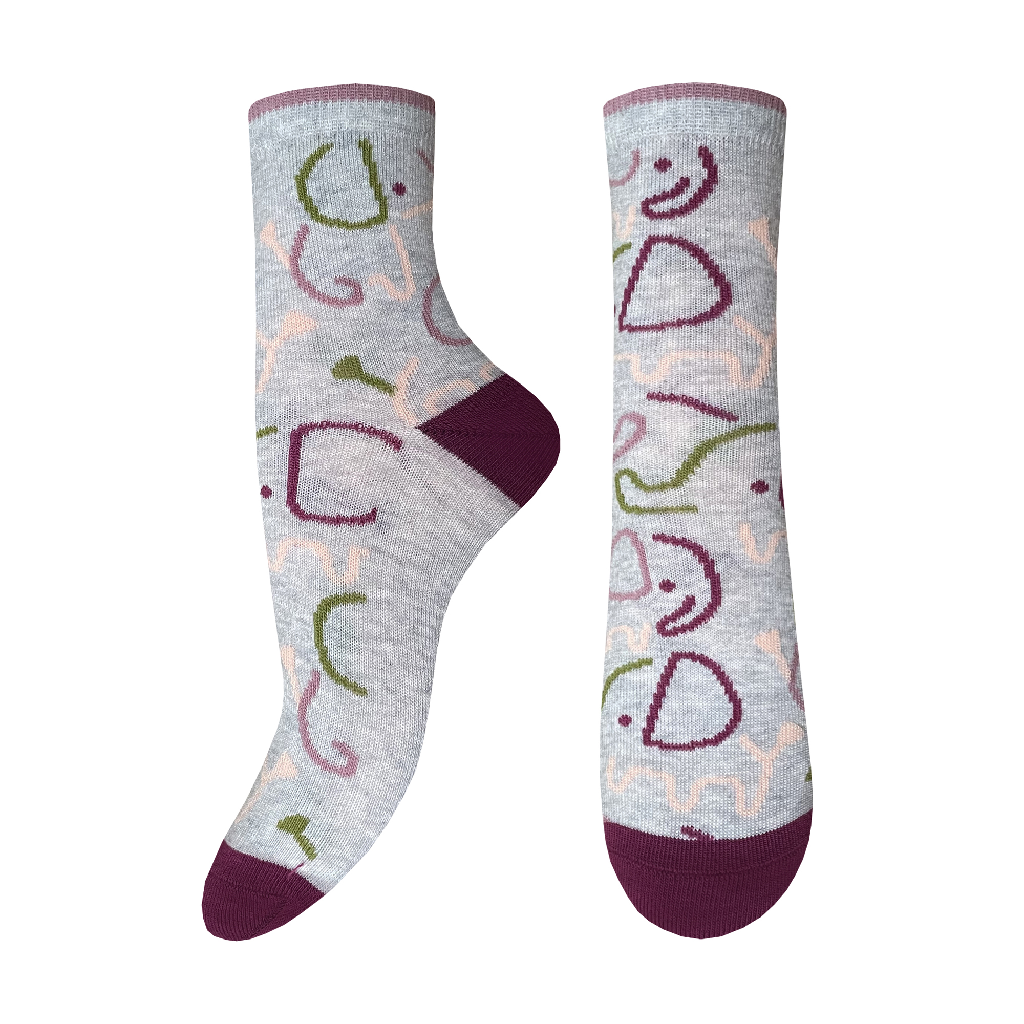 

Шкарпетки дитячі Легка Хода 9445 срібло меланж, розмір 18-20