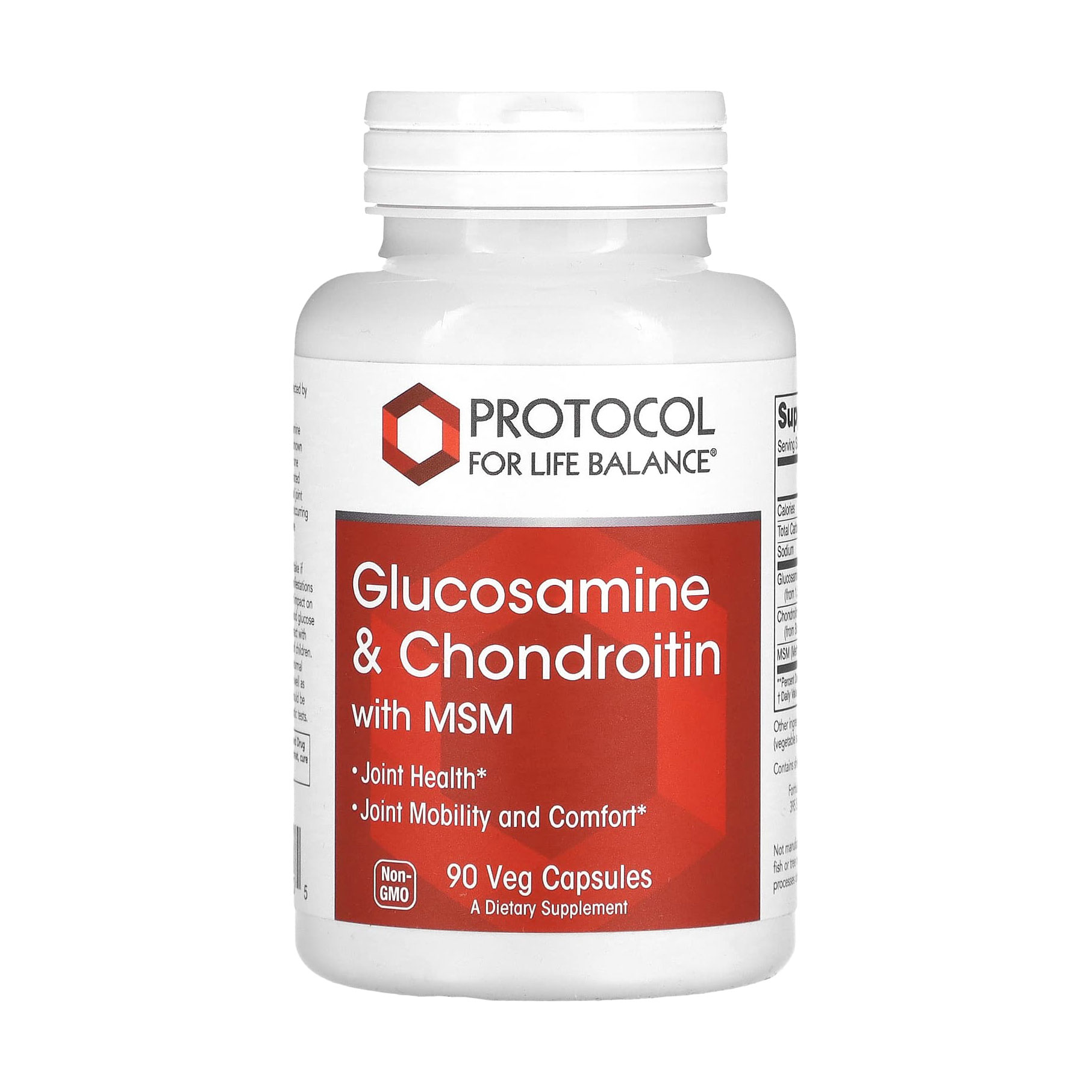 

Глюкозамін та хондроїтин з МСМ Protocol For Life Balance Glucosamine & Chondroitin with MSM, 90 вегетаріанських капсул
