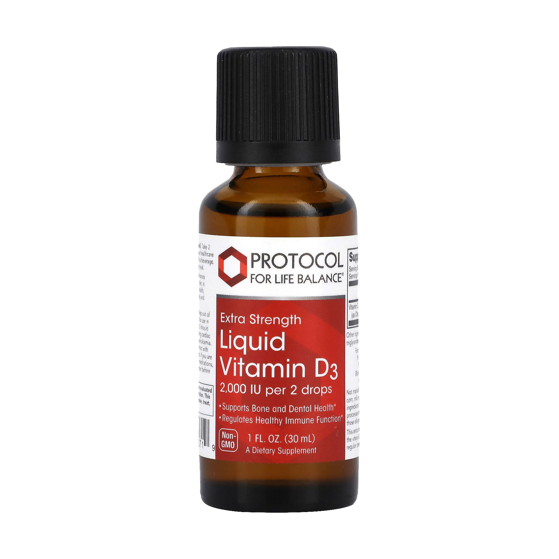 

Уцінка! Вітамін Д3 Protocol For Life Balance Liquid Vitamin D3, 2000 МО в краплях, 30 мл
