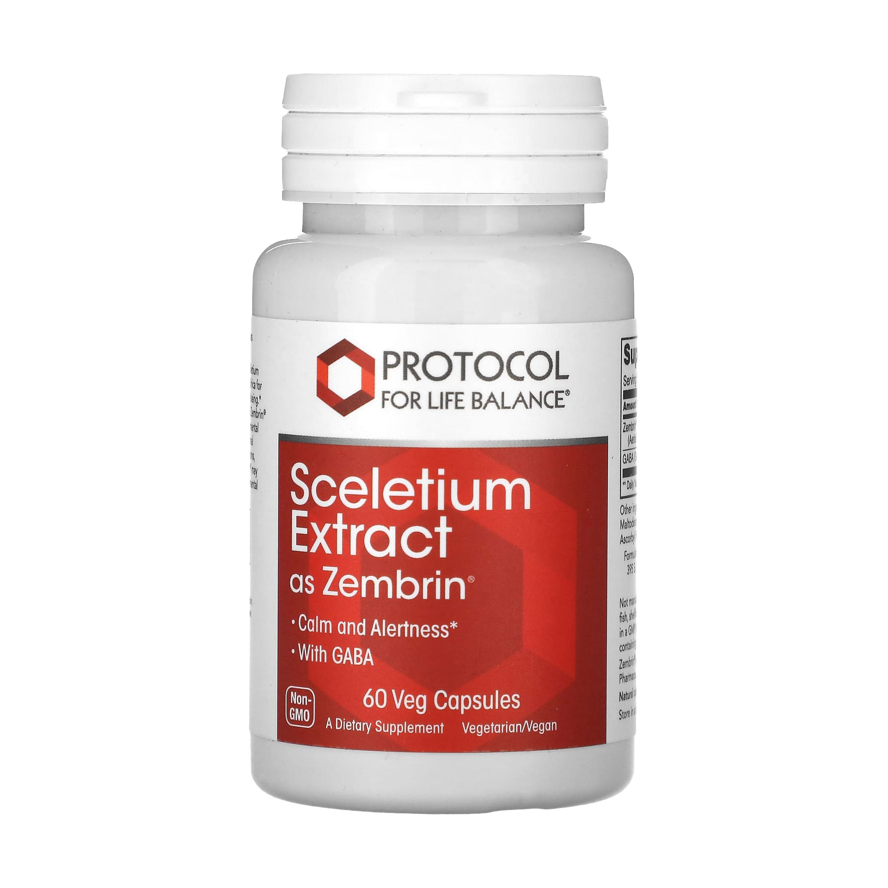 

Канна з ГАМК Protocol For Life Balance Sceletium Extract, 60 вегетаріанських капсул