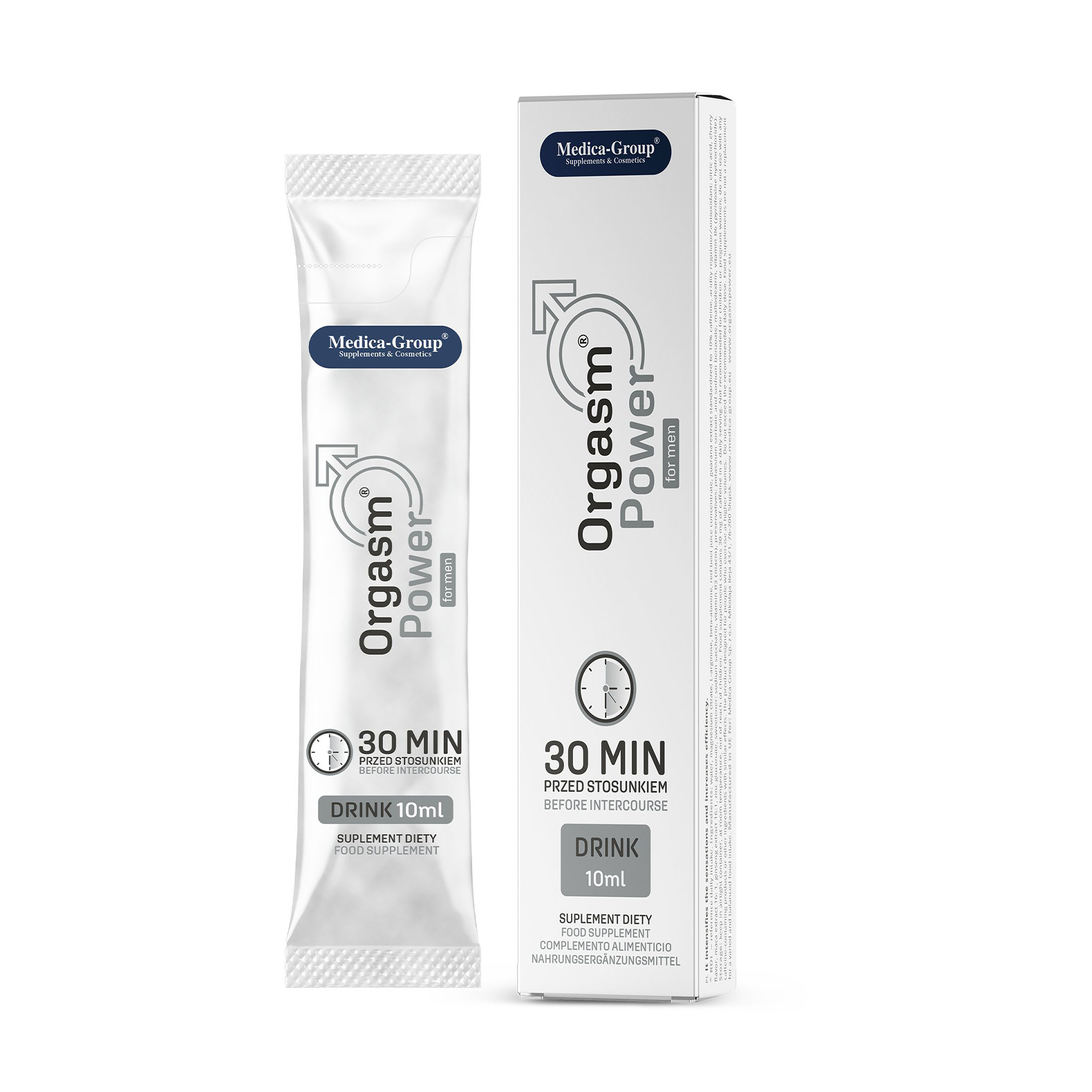 

Комплекс для підтримання потенції Medica-Group Orgasm Power for Men Drink в саше, 10 мл