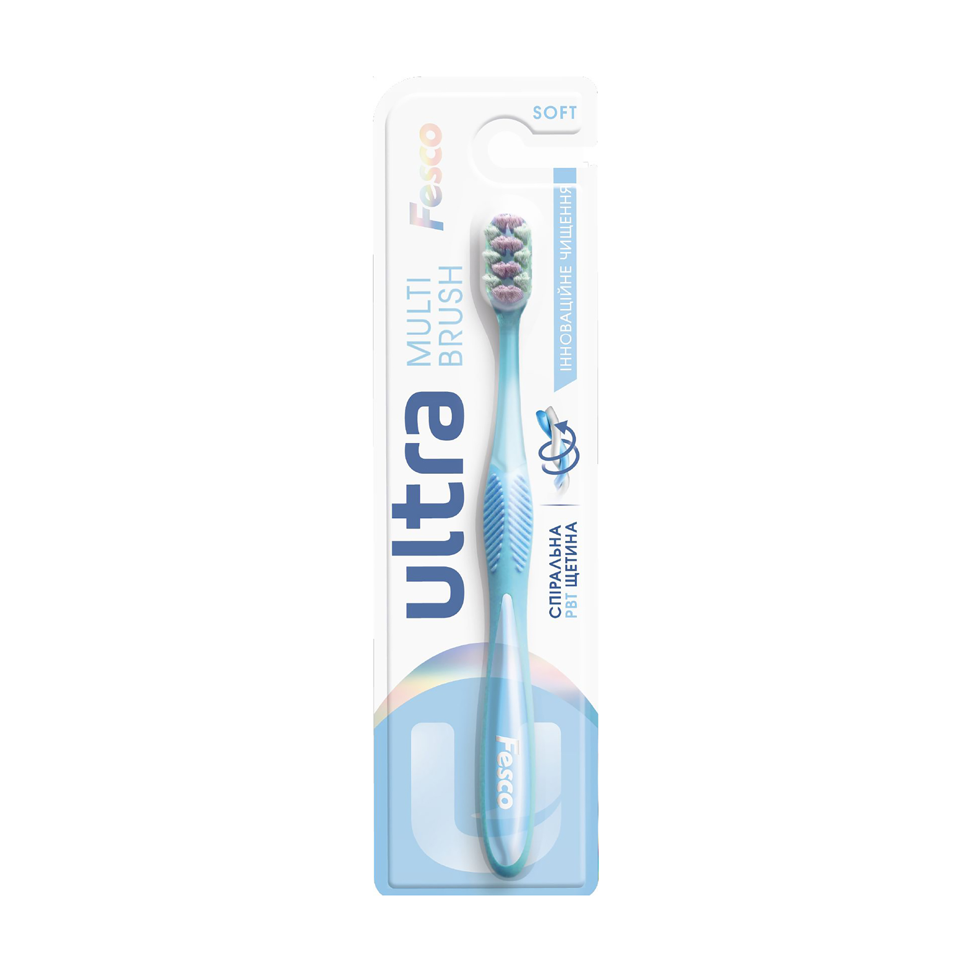 

Зубна щітка Fesco Ultra Multi Brush Soft м'яка, блакитна, 1 шт