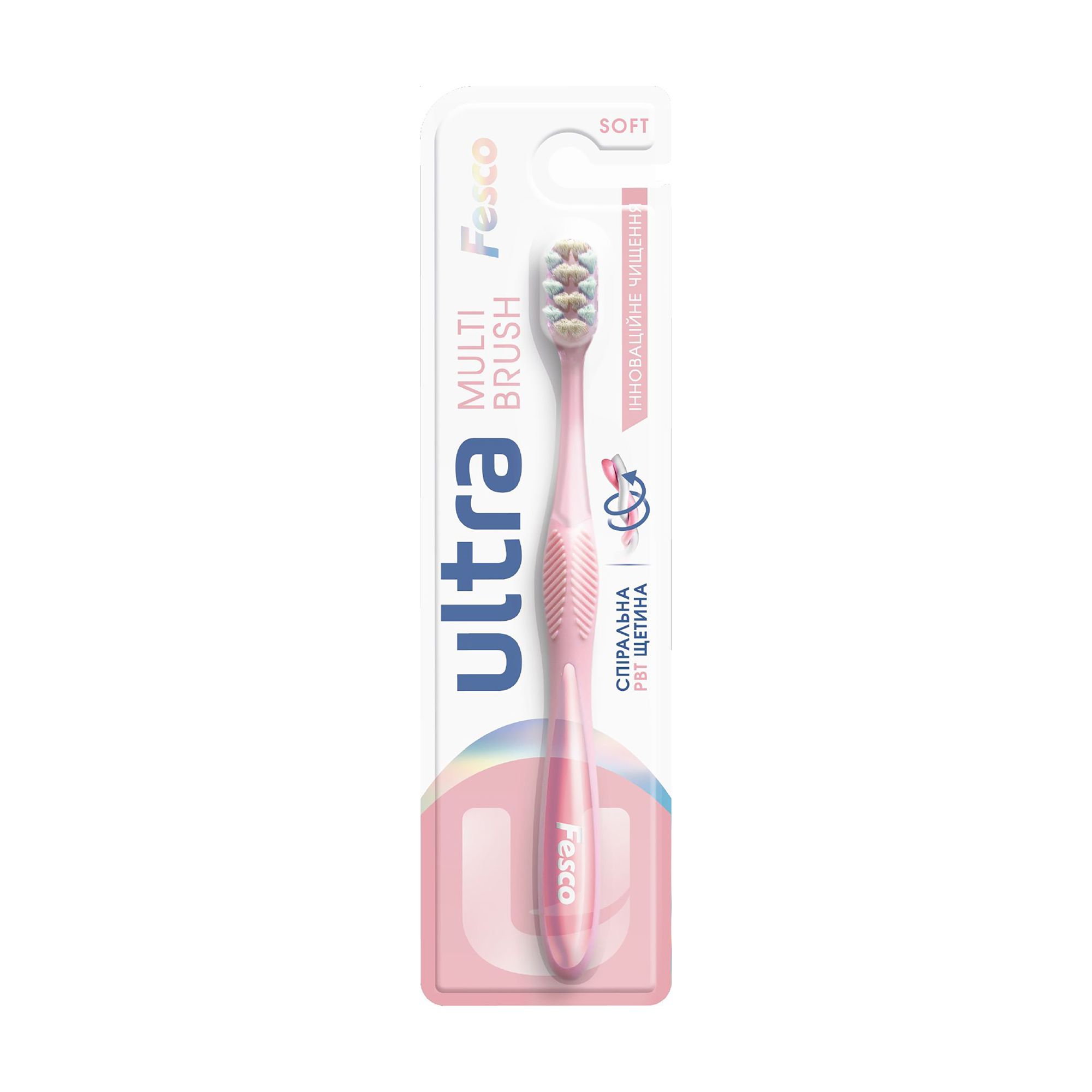 

Зубна щітка Fesco Ultra Multi Brush Soft м'яка, рожева, 1 шт
