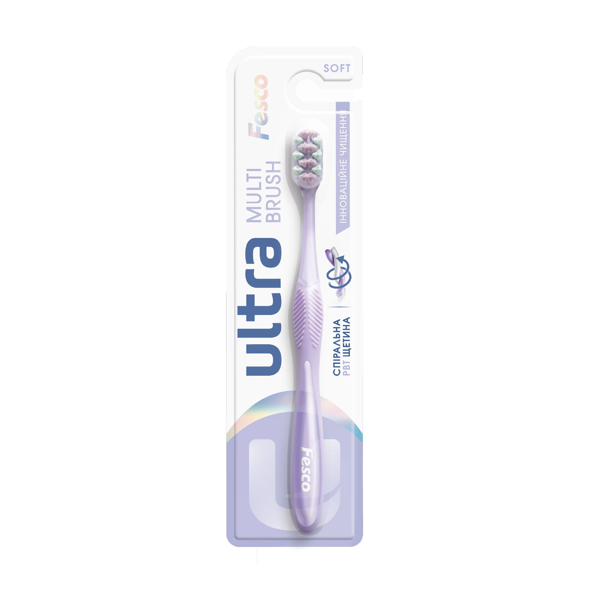 

Зубна щітка Fesco Ultra Multi Brush Soft м'яка, фіолетова, 1 шт