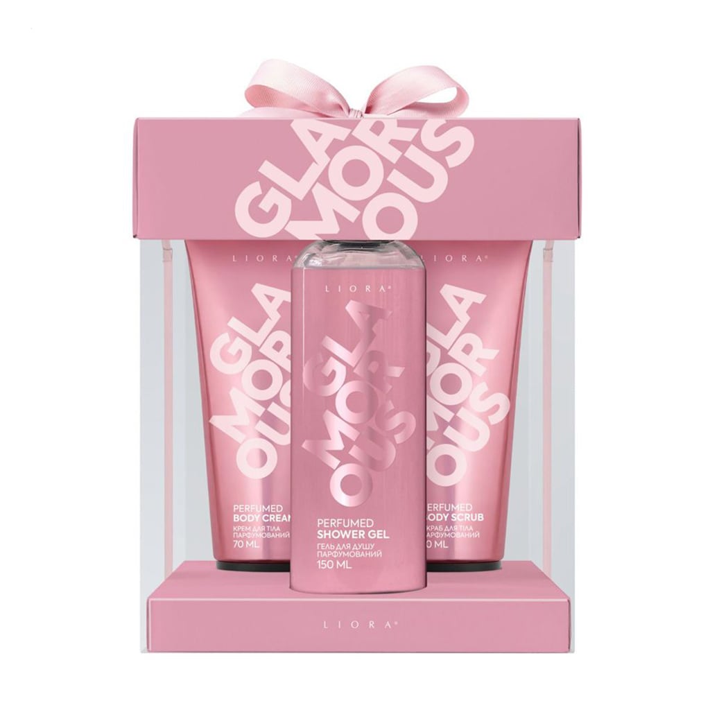 

Подарунковий парфумований набір жіночий Emotions by Liora Glamorous (гель для душу, 150 мл + скраб для тіла, 70 мл + крем для тіла, 70 мл)