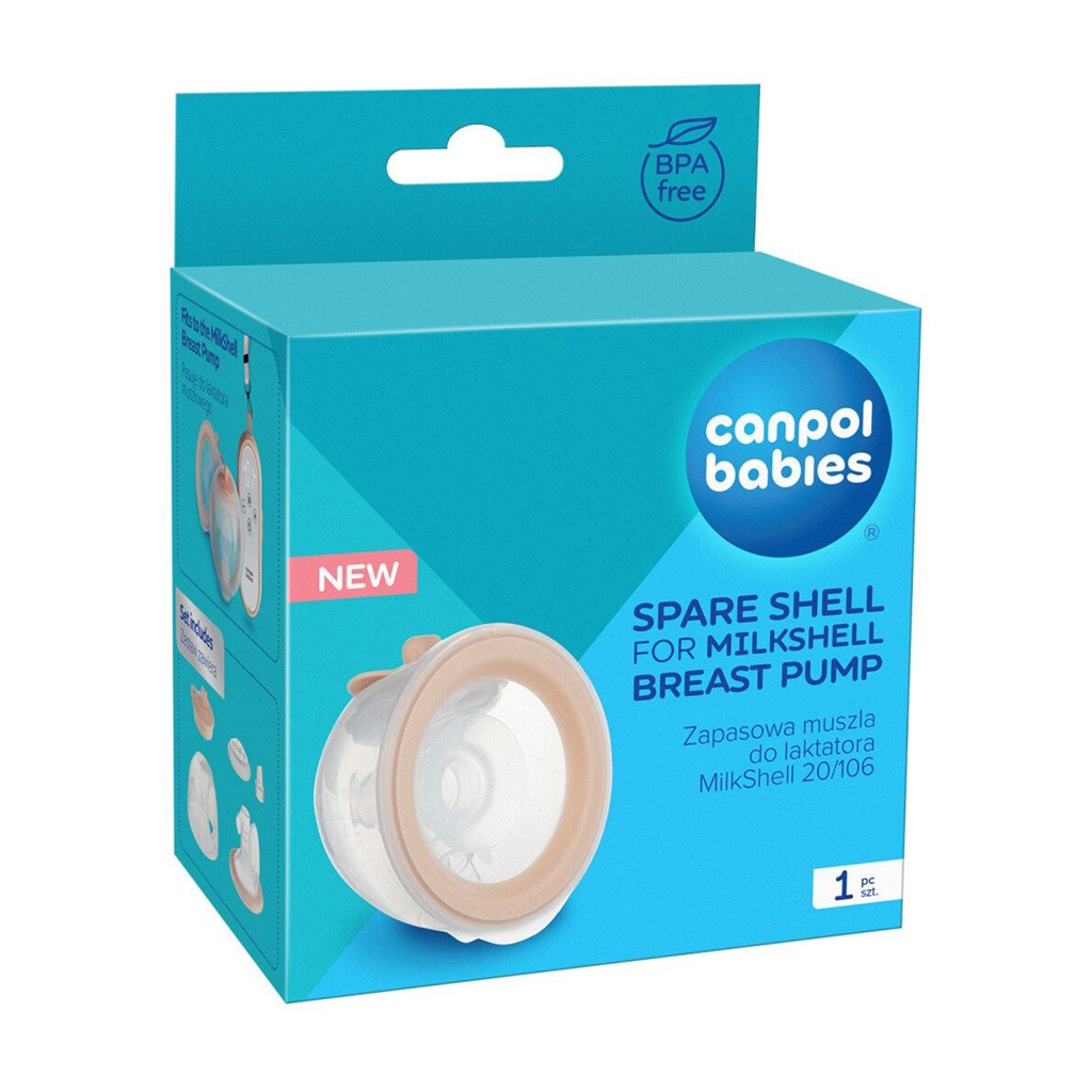 

Контейнер мушльовий для електричного молоковідсмоктувача Canpol Babies MilkShell 20/106 (20/113)
