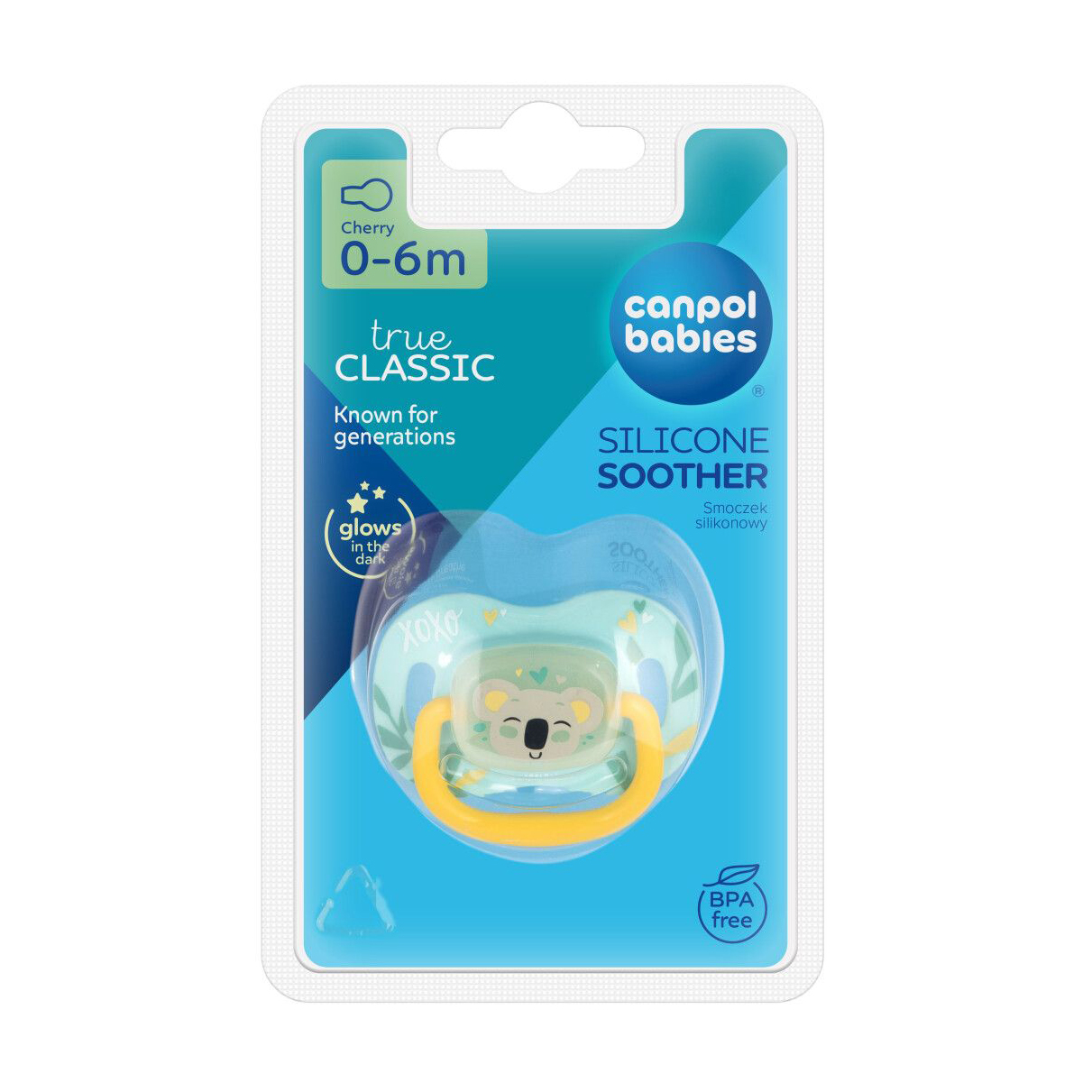 

Пустушка кругла силіконова Canpol Babies Exotic Animals Коала, від народження до 6 місяців, 1 шт (34/933_koala)