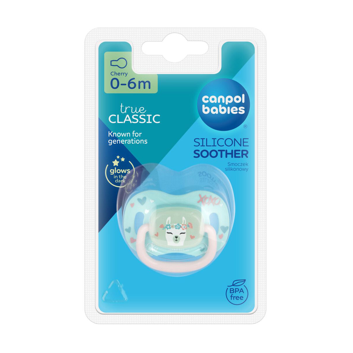 

Пустушка кругла силіконова Canpol Babies Exotic Animals Лама, від народження до 6 місяців, 1 шт (34/933_lama)