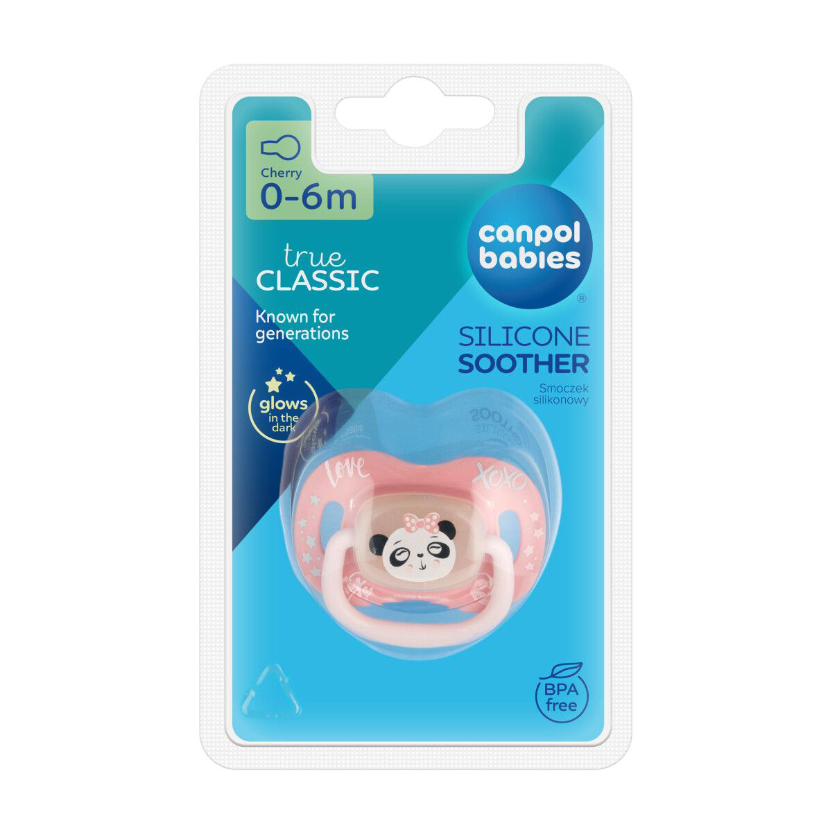 

Пустушка кругла силіконова Canpol Babies Exotic Animals Панда, від народження до 6 місяців, 1 шт (34/933_panda)