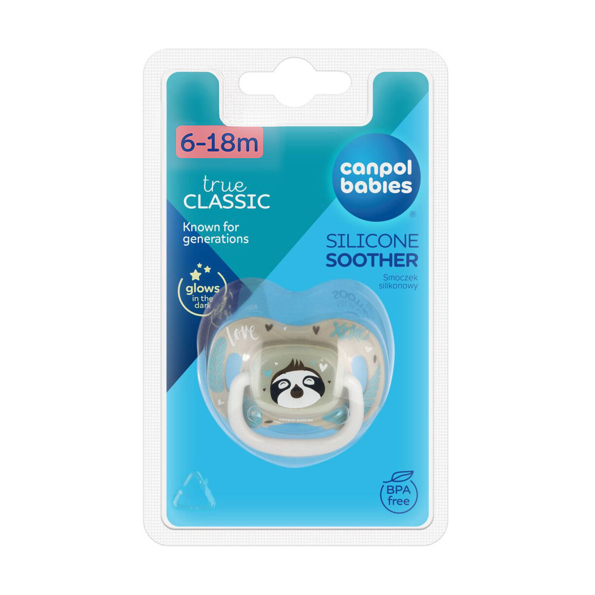 

Пустушка кругла силіконова Canpol Babies Exotic Animals Лінивець, від 6 місяців до 1.5 року, 1 шт (34/934_leni)