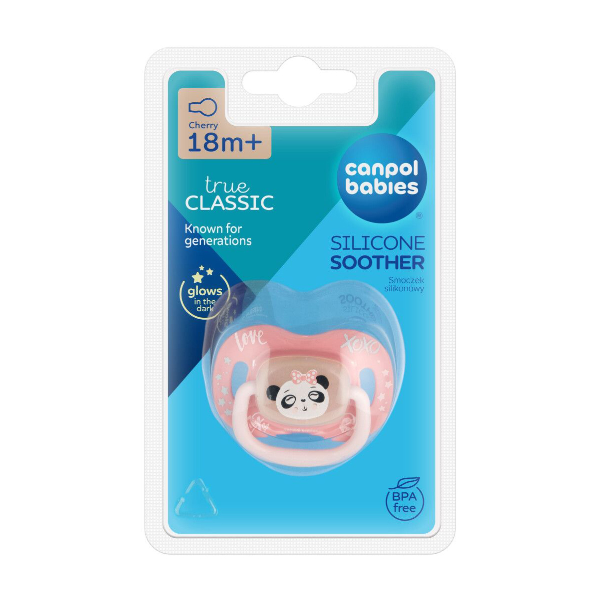 

Пустушка кругла силіконова Canpol Babies Exotic Animals Панда, від 1.5 року, 1 шт (34/935_panda)