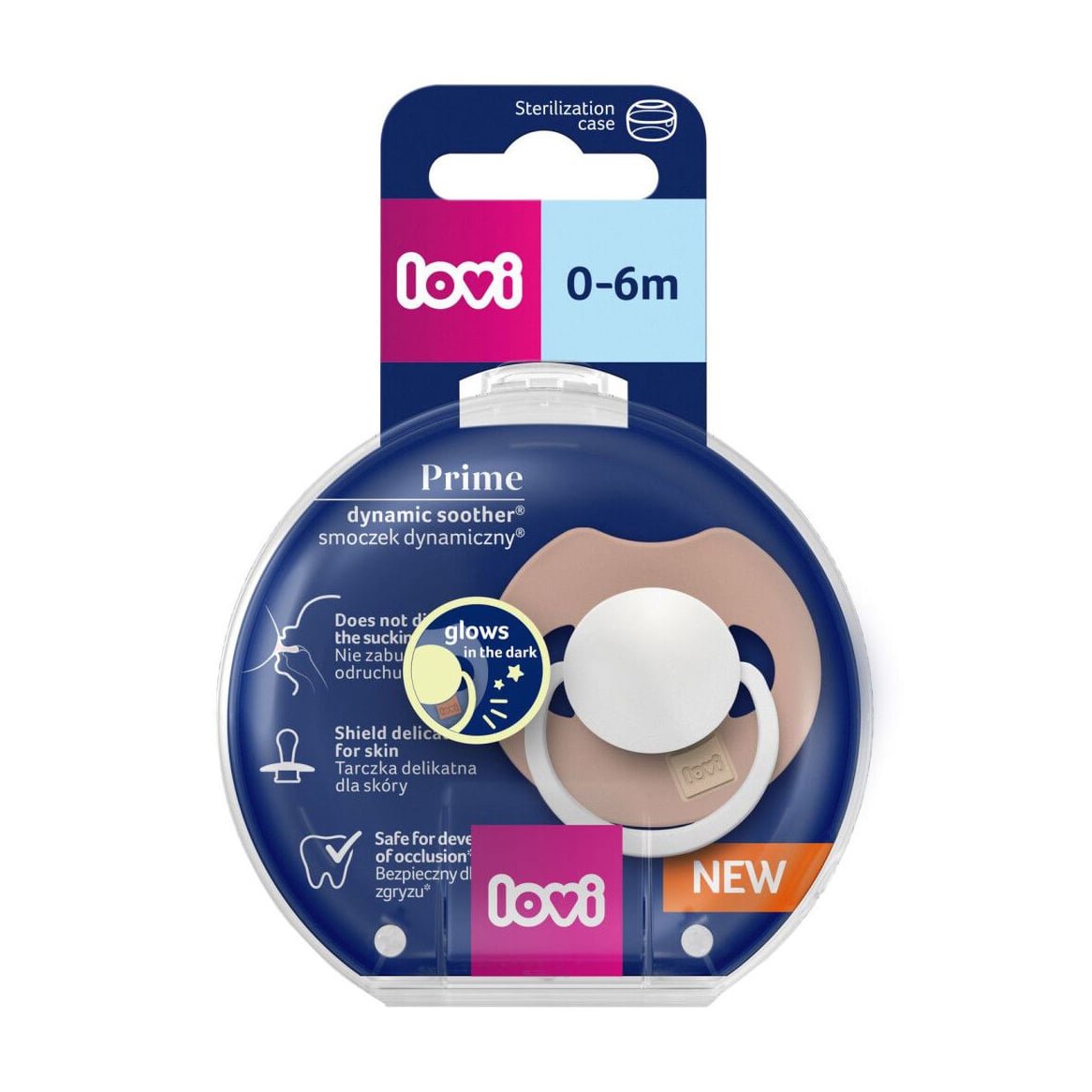 

Пустушка LOVI Prime силіконова, динамічна, Blush Glow, від народження до 6 місяців, 1 шт (34/436)