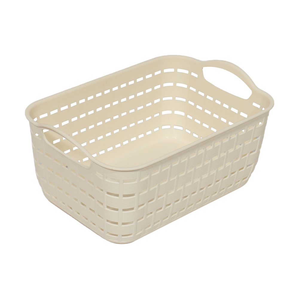 

Кошик для зберігання Kornel пластиковий, айворі, 24*16*11 см (8166)