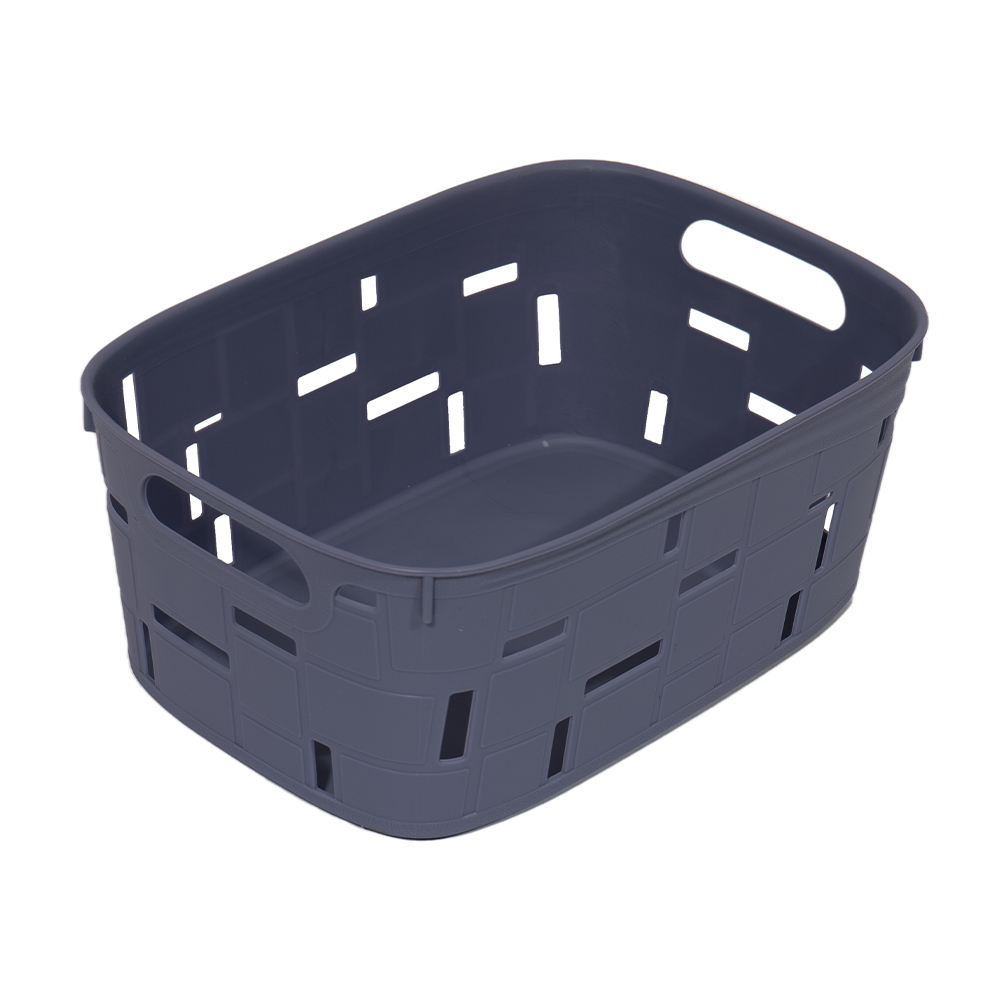 

Кошик для зберігання Kornel пластиковий, темно-сірий, 25*18*10 см (8171)