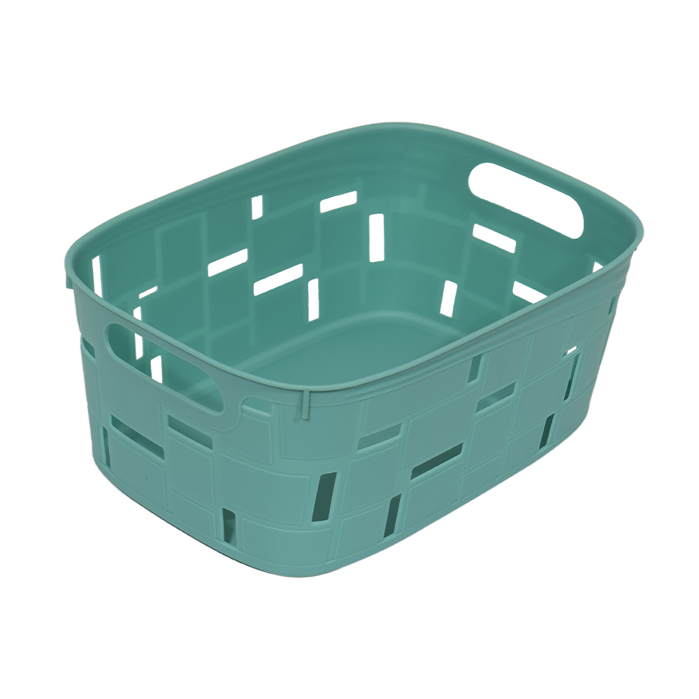 

Кошик для зберігання Kornel пластиковий, темно-бірюзовий, 30*21*12 см (8172)