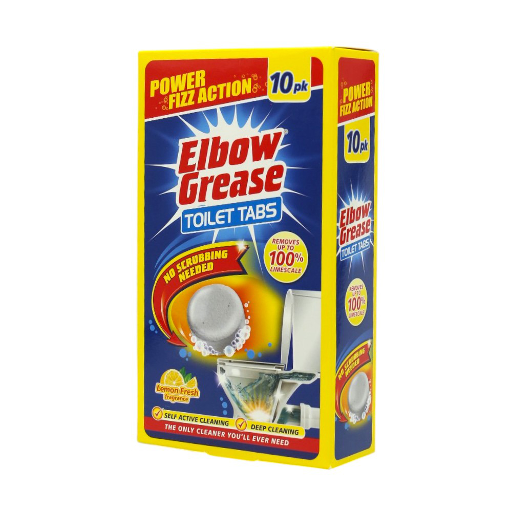 

Таблетки для чищення унітазу Elbow Grease Toilet Tabs Лимон, 10*30 г