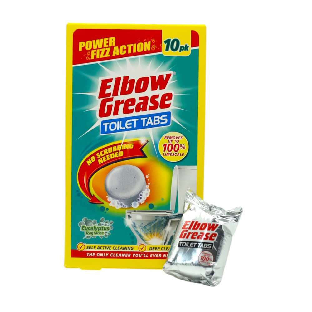 

Таблетки для чищення унітазу Elbow Grease Toilet Tabs Евкаліпт, 10*30 г