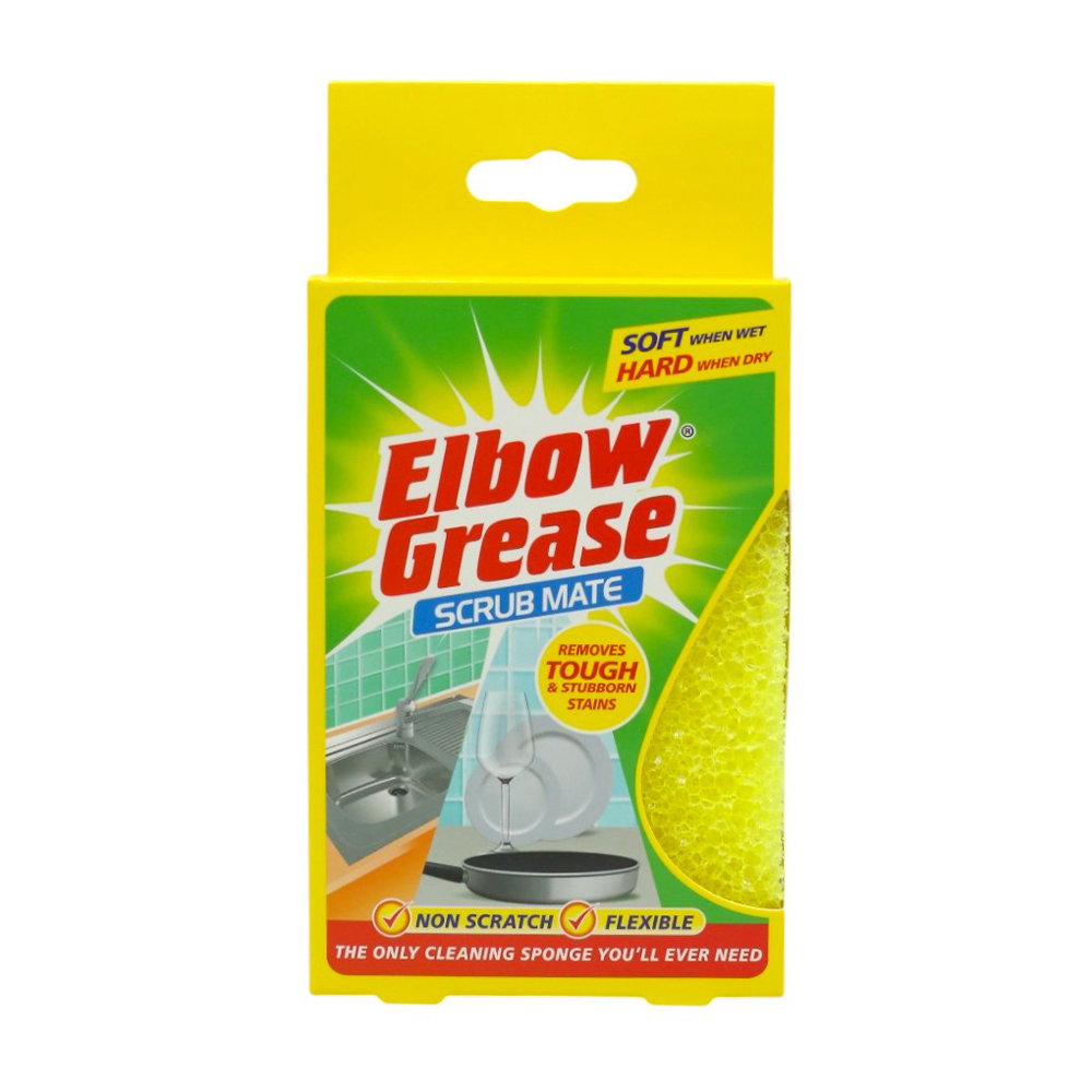 

Універсальна губка-скрабер Elbow Grease Scrub Mate жовта, 1 шт