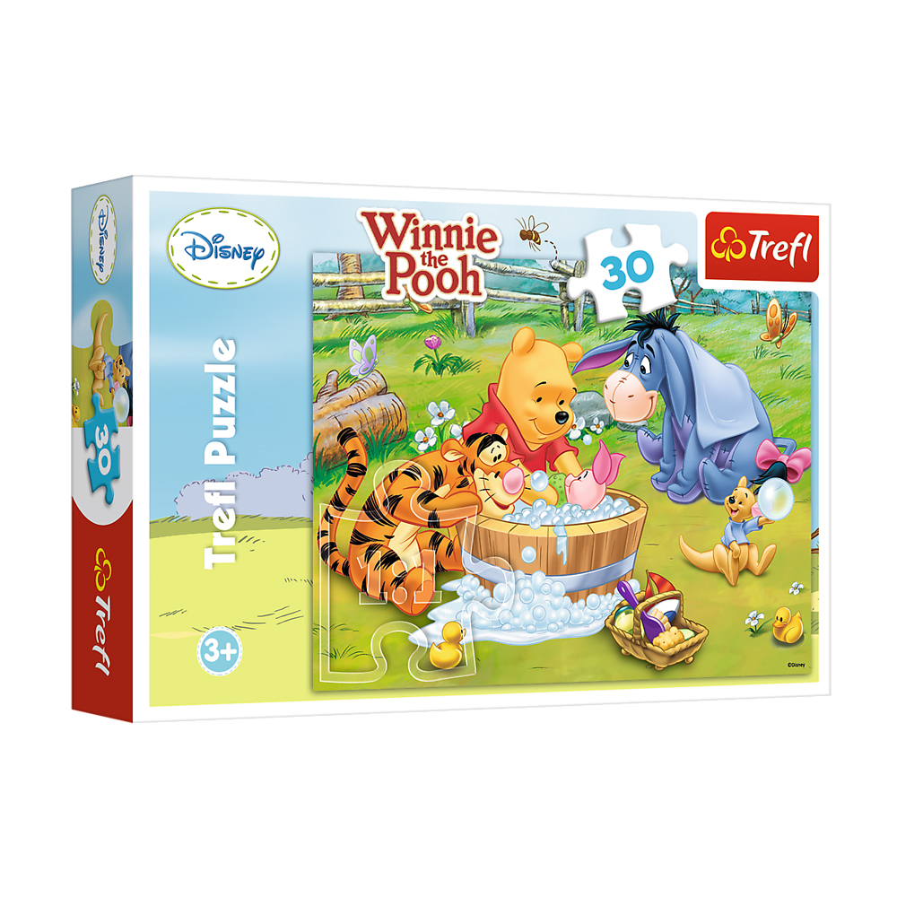 

Пазли Trefl Disney Winnie the Pooh Порося купається, від 3 років, 30 елементів (18198)