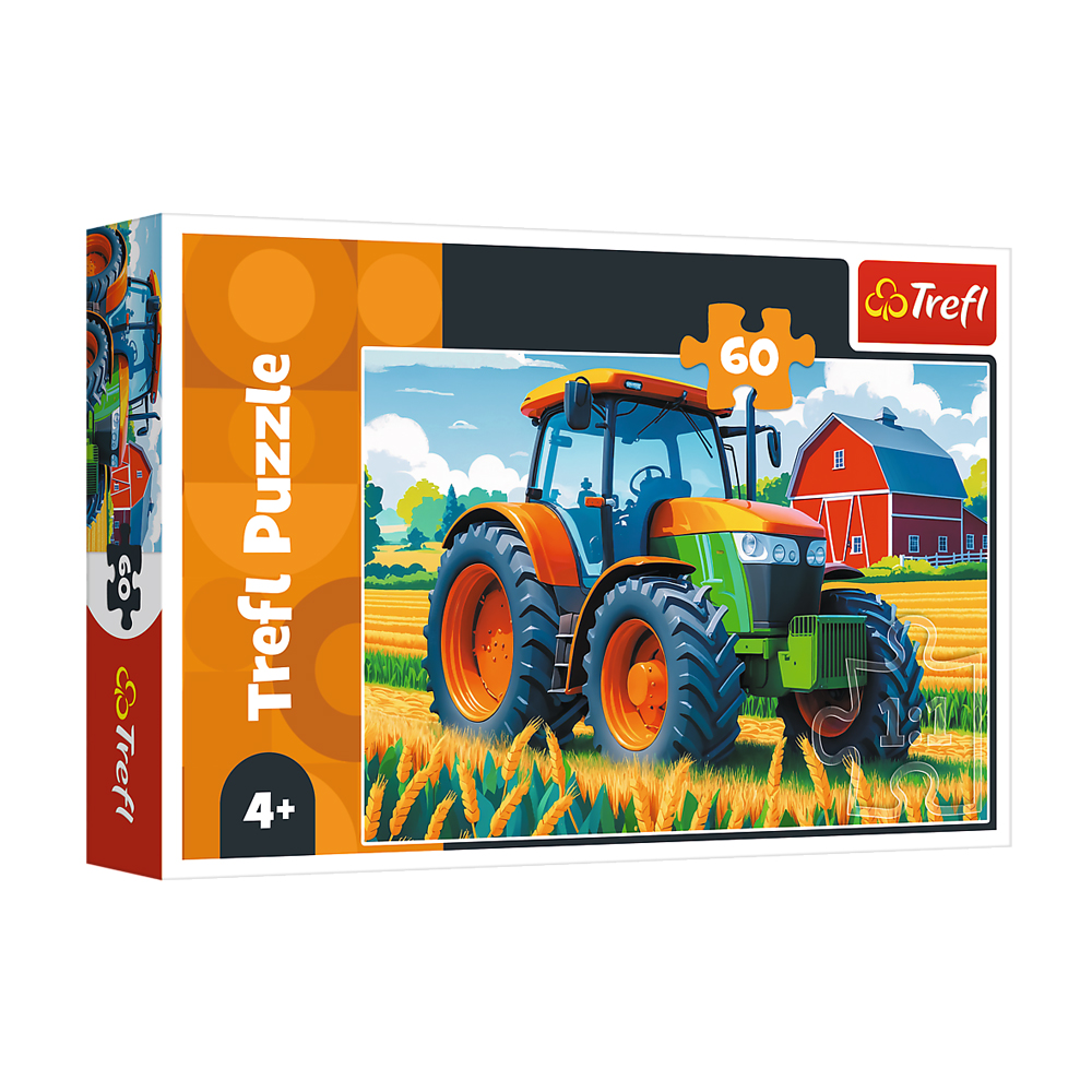 

Пазли Trefl Транспортний засіб фермера, від 4 років, 60 елементів (16492)
