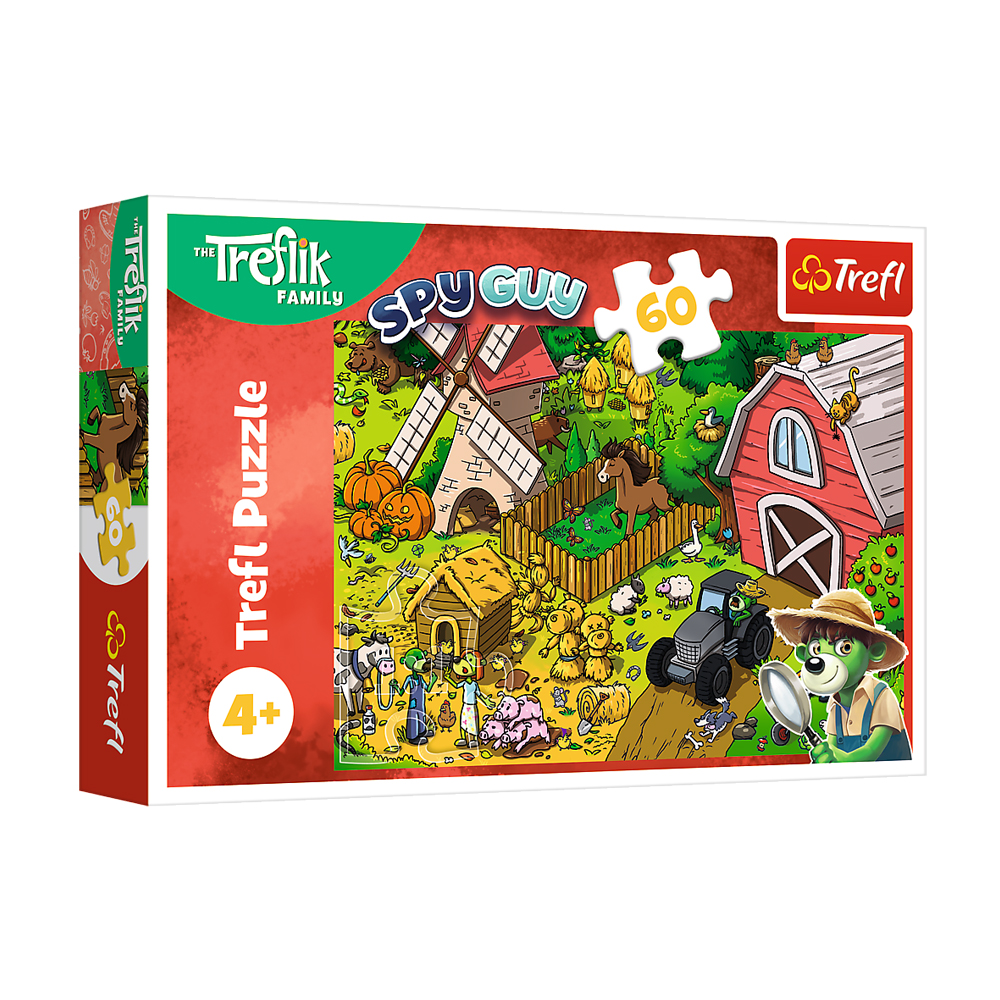 

Пазли Trefl The Treflik Family Трефліки на фермі, від 4 років, 60 елементів (17402)