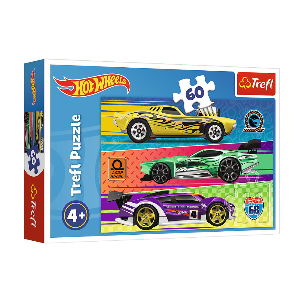 

Пазли Trefl Hot Wheels Гонка, від 4 років, 60 елементів (17389)