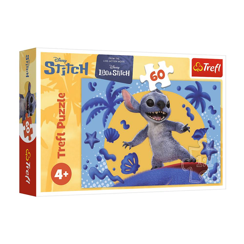 

Пазли Trefl Disney Stitch День зі Стічем, від 4 років, 60 елементів (17407)